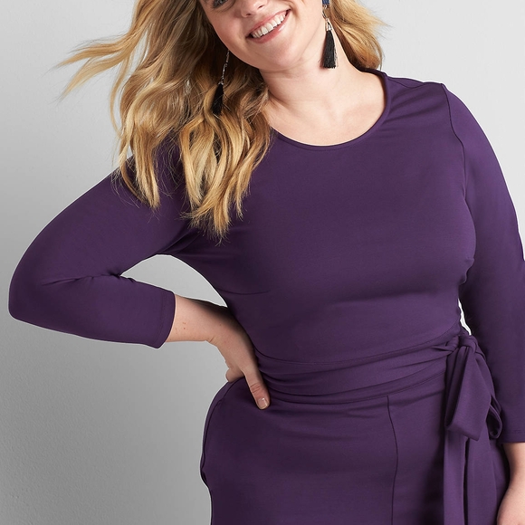 Lane Bryant Purple Jumpsuit Size 14/16W NWT - Picture 5 of 7